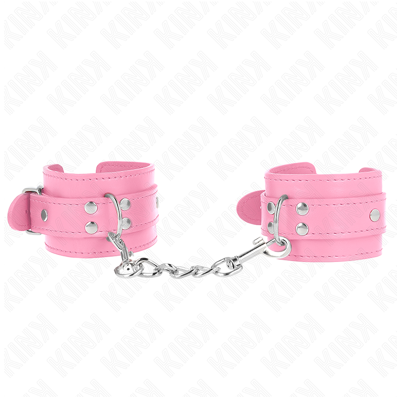 Muñequeras Sencillas Rosa Ajustable 20-23 Cm X 5.5 Cm