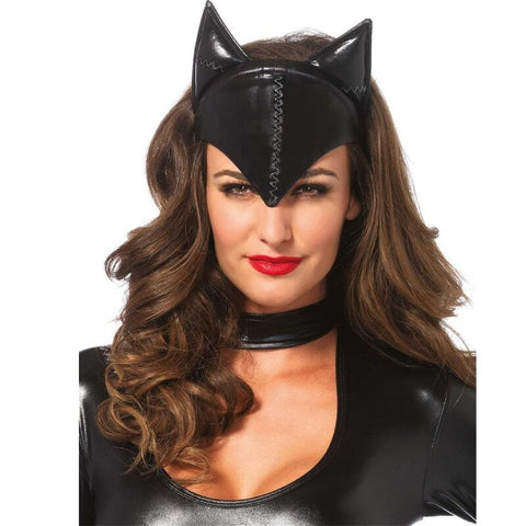 Máscara De Mujer Felina Negro