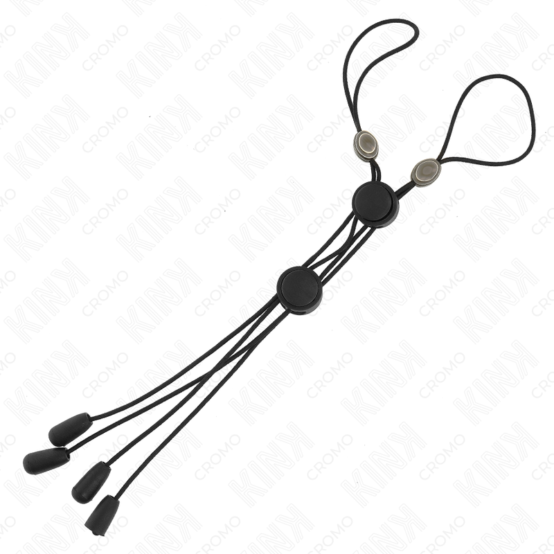 Pinzas Para Pezones Detalle Negro Con Elástico Negro