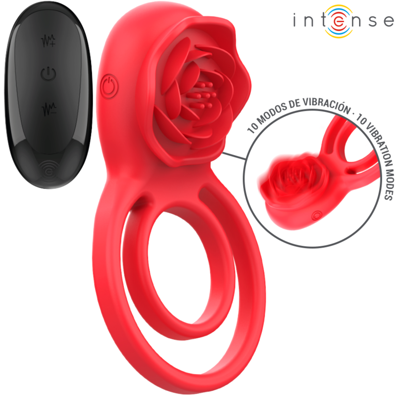 Gail Rosa Estimuladora 10 Vibraciones Rojo Control Remoto