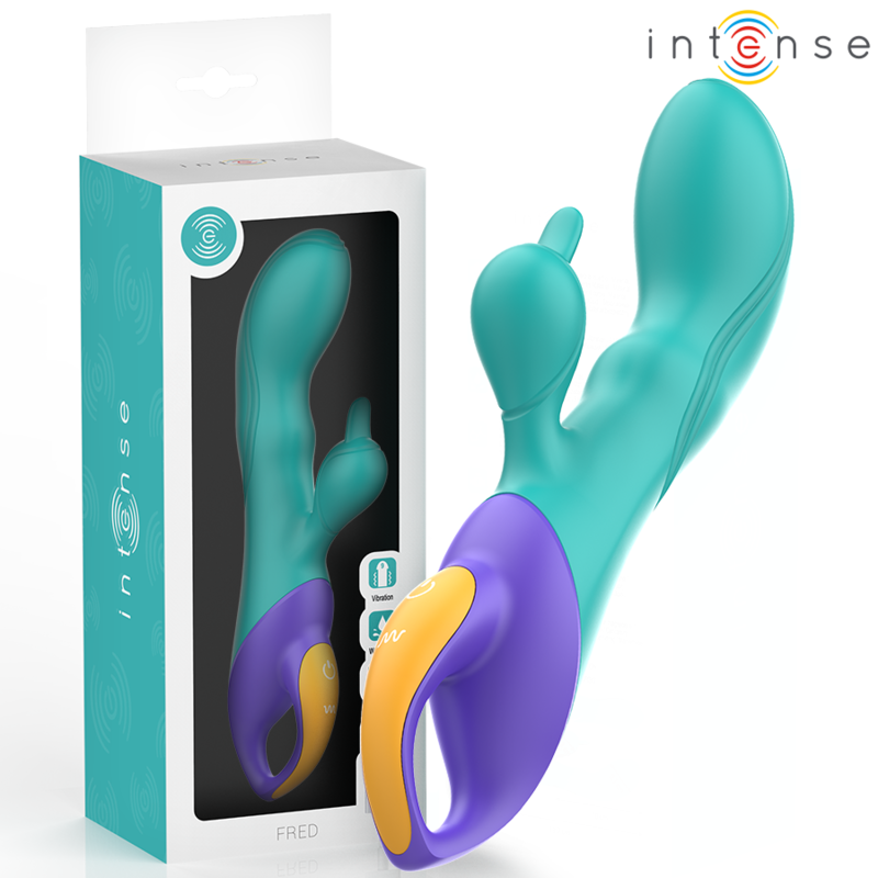 Fred Vibrador Recargable Rabbit Azul