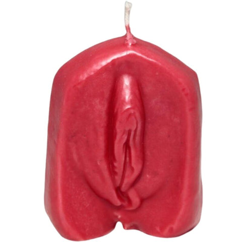 Vela Forma Vagina Rojo