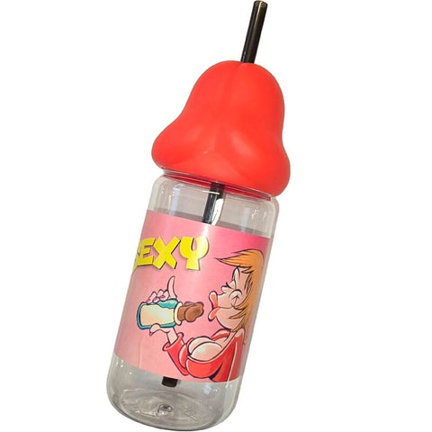 Biberón Forma Pene 360 Ml Rojo