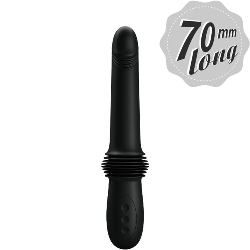 Pazuzu Vibrador 3 Modos De Empuje Negro