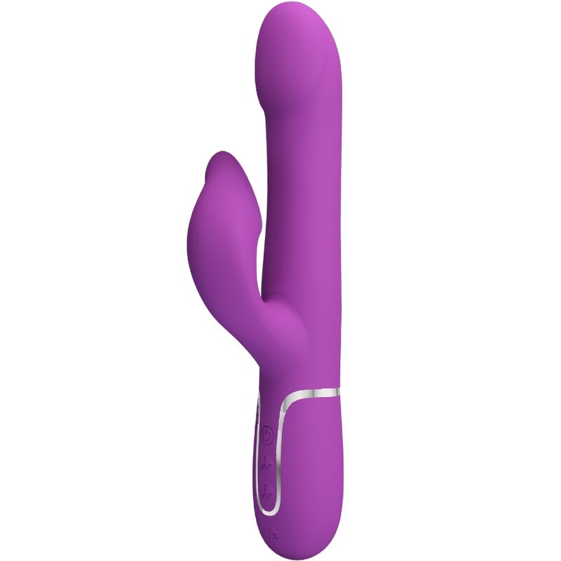 Vibrador & Estimulador Multifunción 4 En 1 Morado