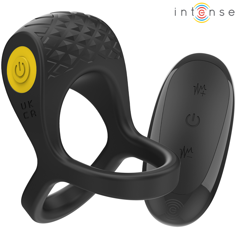 Alex Anillo Doble Vibrador Pene 10 Vibraciones Negro