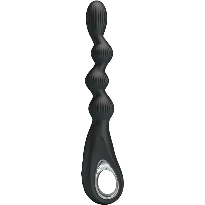 Federer Vibrador Anal 12 Vibraciones Negro