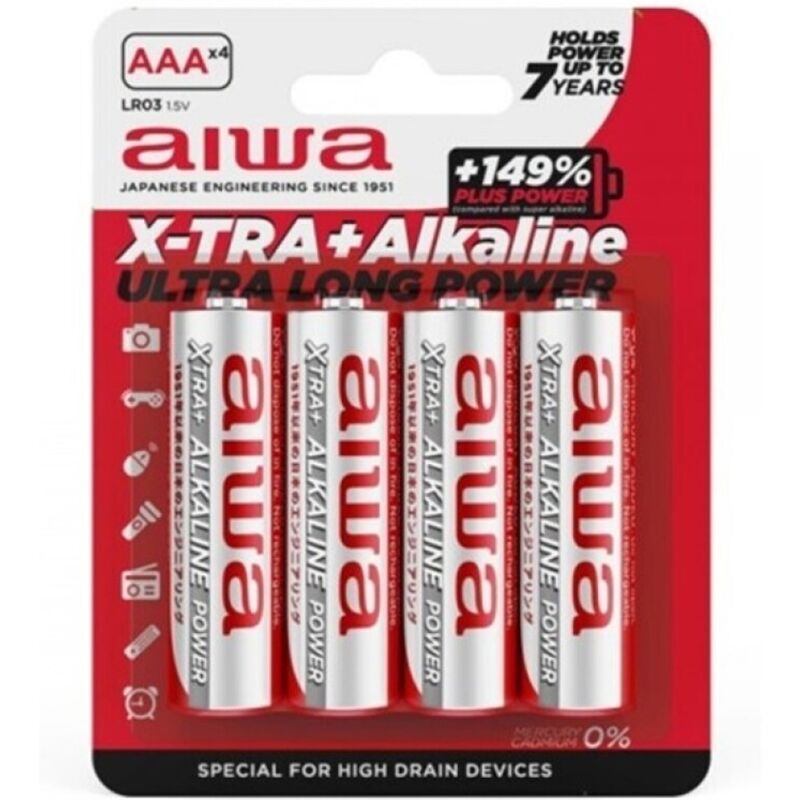 X-Tra Alkaline Pila Alcalina Aaa Lr03 Blister*4