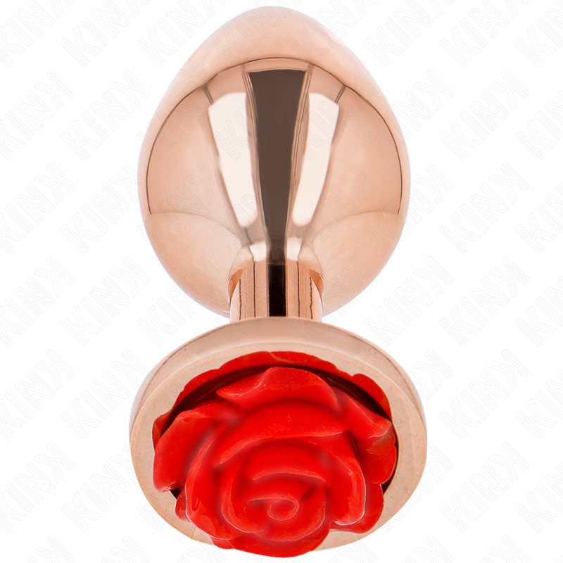 Plug Anal Oro Rosado Rosa Roja S