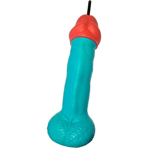 Vaso Pene Plástico Azul