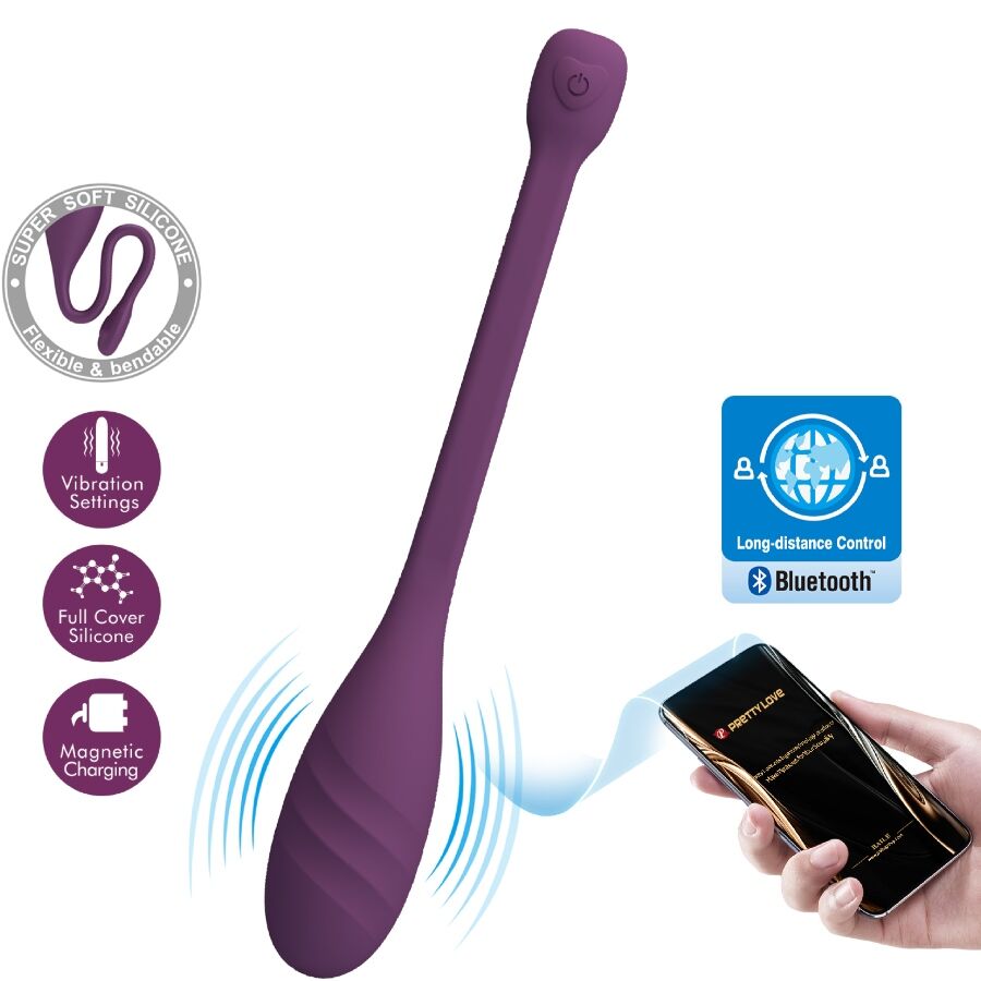Leviathan Vibrador Controlado Por App Morado