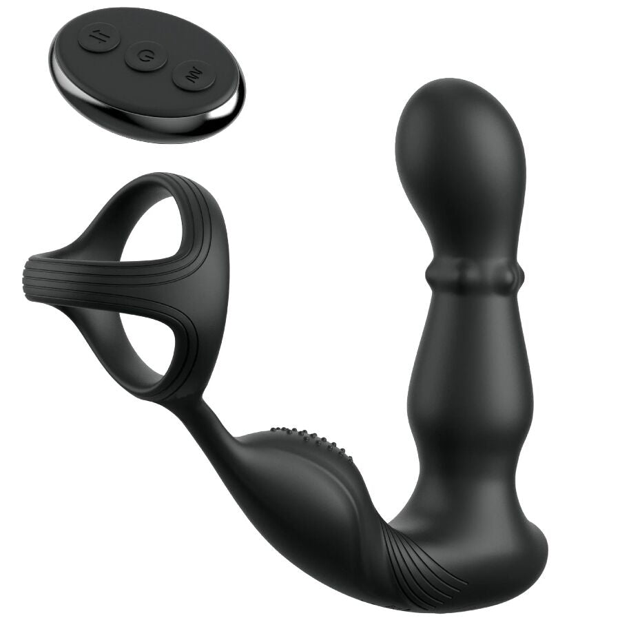 Anillo Y Masajeador Anal Vibrador Con Control Remoto
