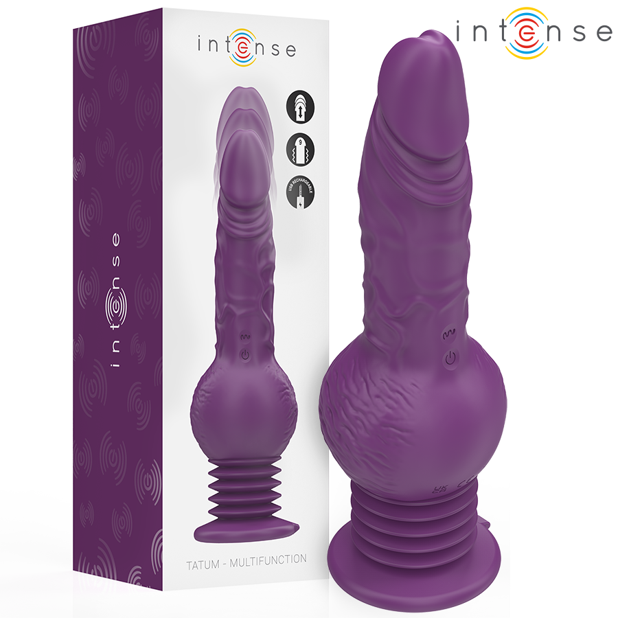 Tatum Vibrador Multifunción Con Vibración Up And Down 24 Cm Morado