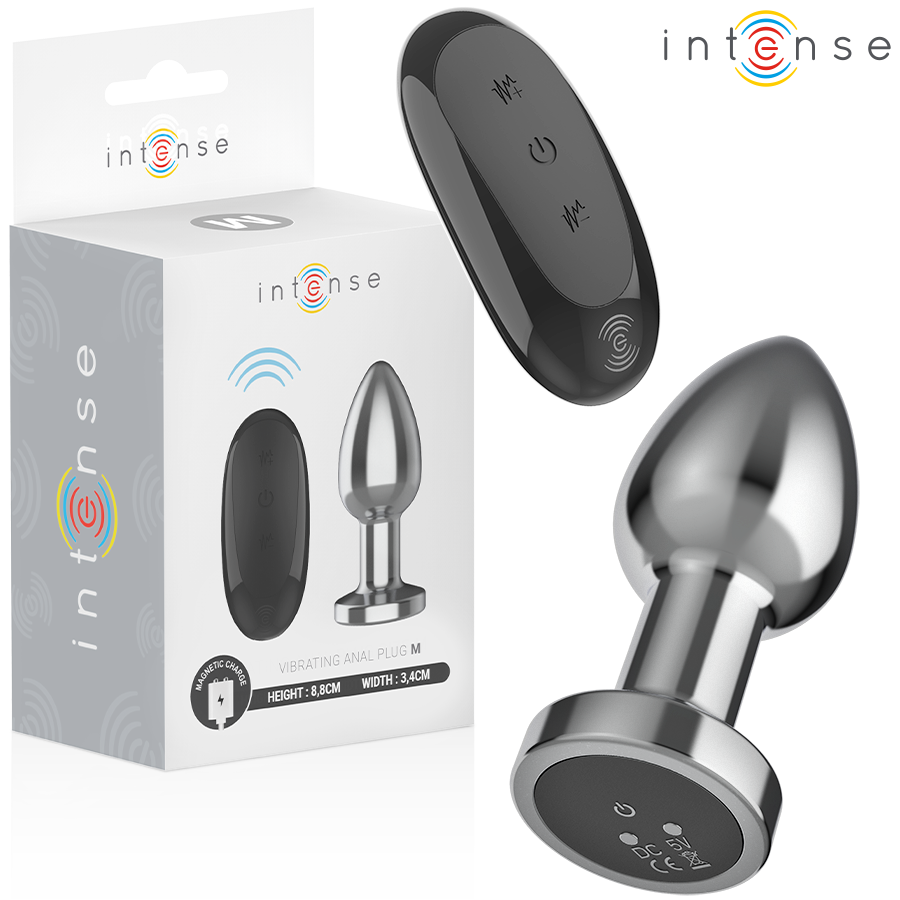Plug Anal 10 Vibraciones Metal Con Control Remoto M