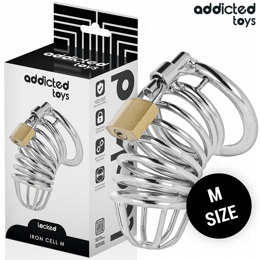 Iron Cell Jaula Para Pene De Metal Talla M