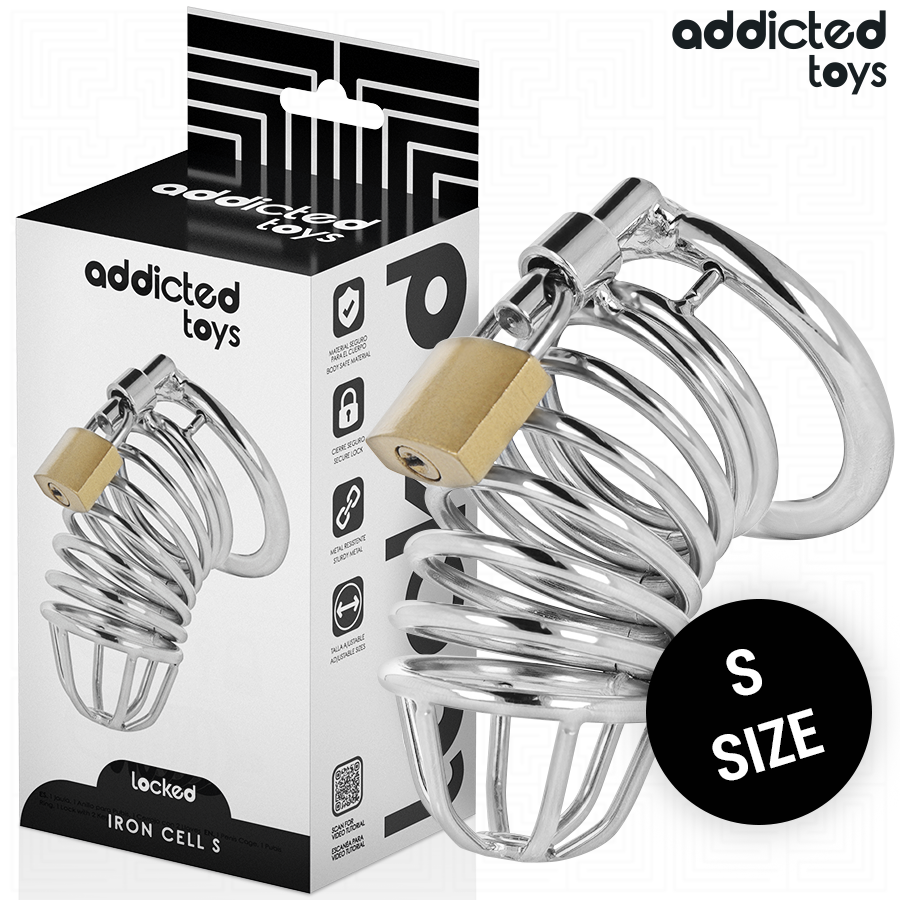 Iron Cell Jaula Para Pene De Metal 4 Cm Talla S