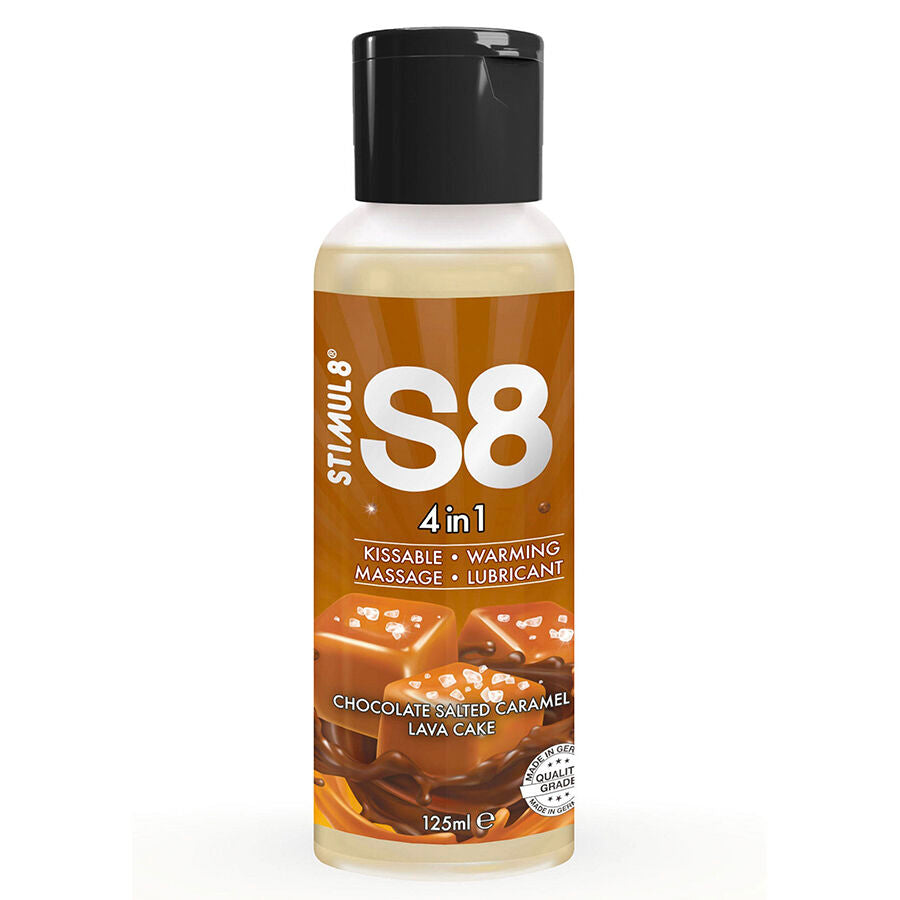 S8 4 En 1 Lubricante Postre Chocolate Y Caramelo Salado 125 Ml