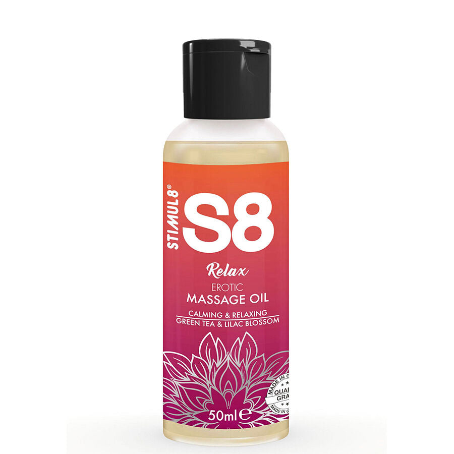 S8 Relax Aceite De Masaje Erótico Té Verde 50 Ml