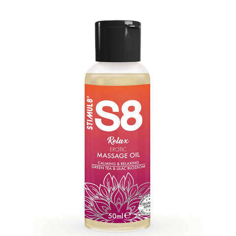 S8 Relax Aceite De Masaje Erótico Té Verde 50 Ml