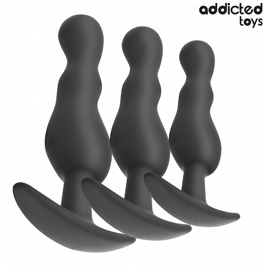 Set De 3 Plug Anal Silicona Modelo 1