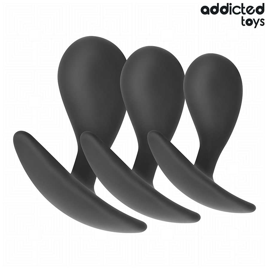 Set De 3 Plug Anal Silicona Modelo 3