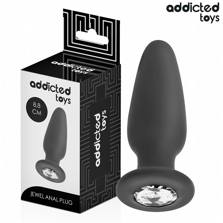 Plug Anal Con Joya Silicona Talla S 8,8 Cm