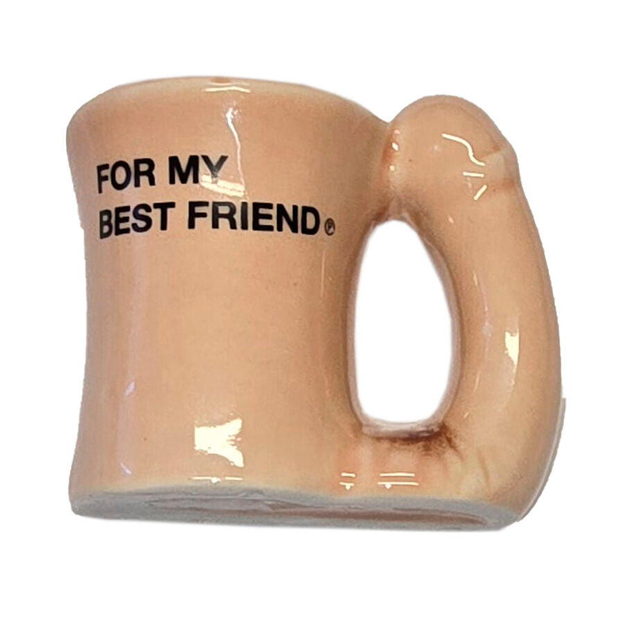 ?? Imán Taza Cerámica Con Asa De Pene “For My Best Friend”