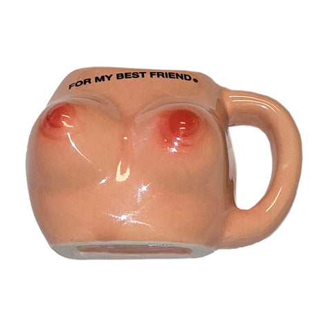 Imán De Pechos En Taza Cerámica “For My Best Friend”