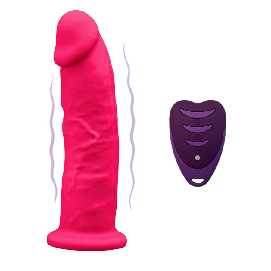 Pene Realístico Modelo 2 Rosa + Control Remoto Lrs 17 Cm