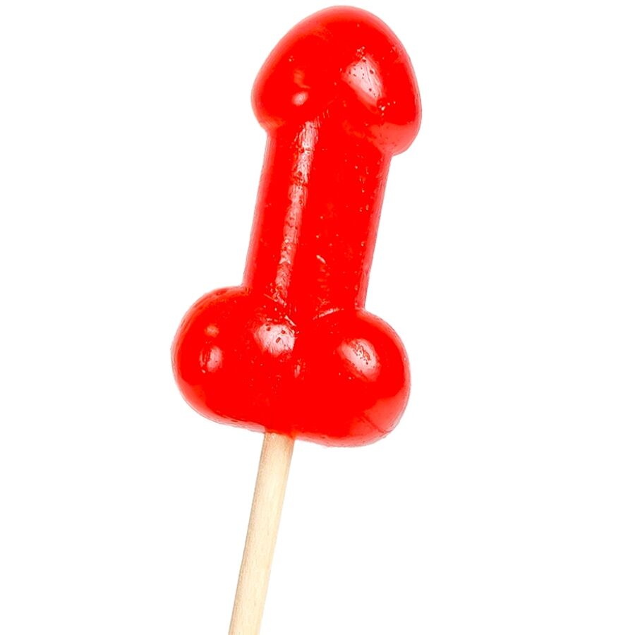 Piruleta Pene Caramelo Cereza Con Efecto Calor Picante