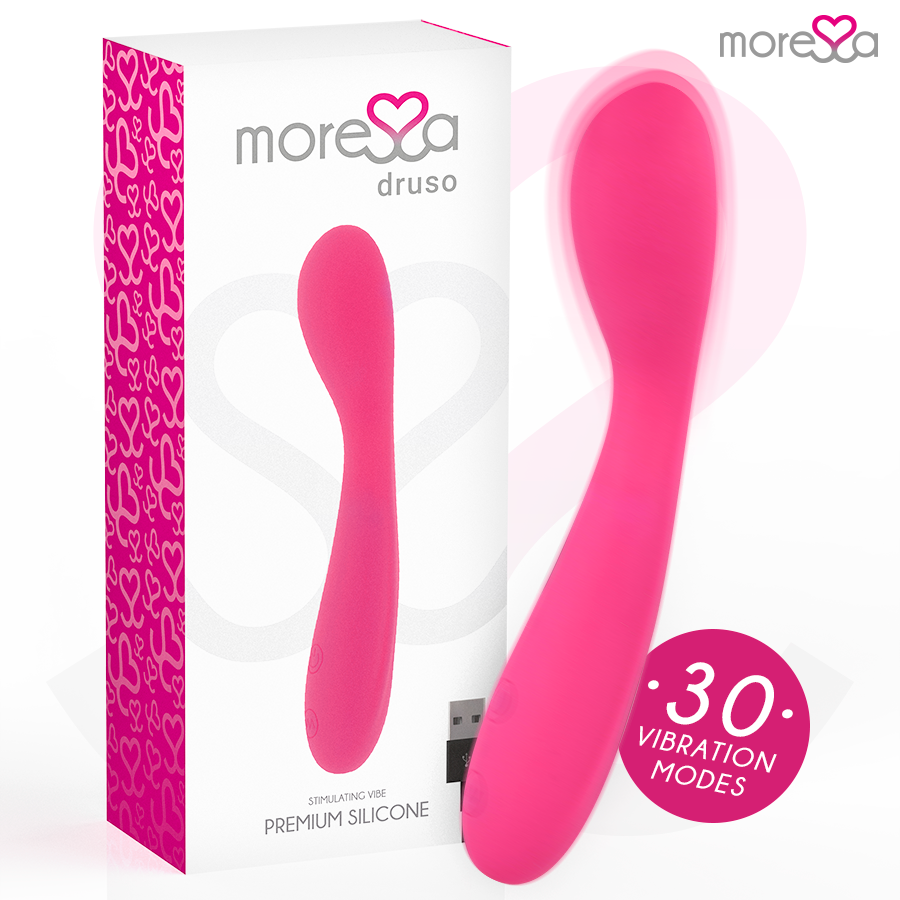 Druso Masajeador Duo Punto G Y Suero Pelvico Premium Silicone Recargable