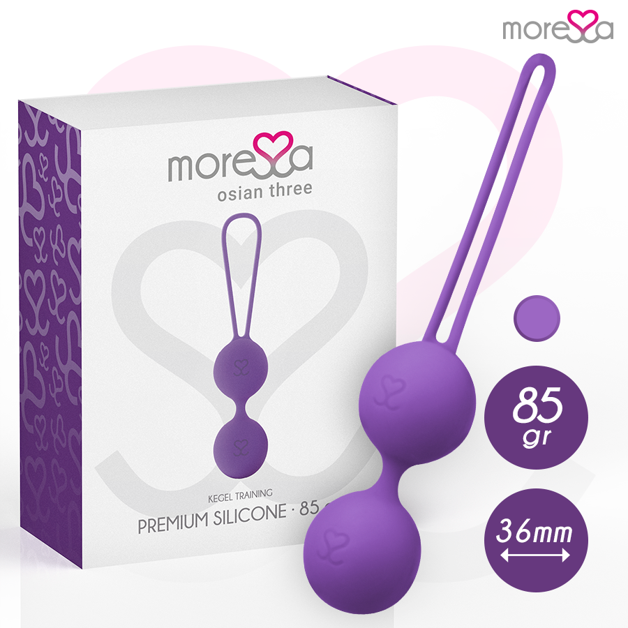 Osian Three Entrenamiento Suelo Pelvico 85 Gr Premium Silicona Lila