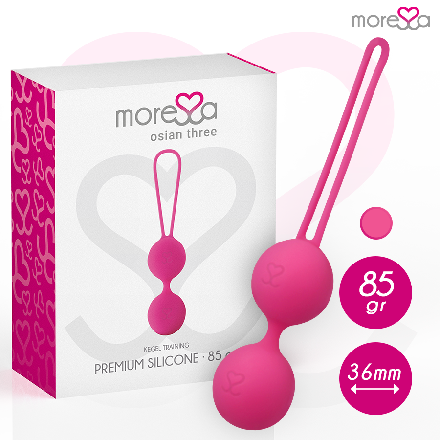Osian Three Entrenamiento Suelo Pelvico 85 Gr Premium Silicona Rosa