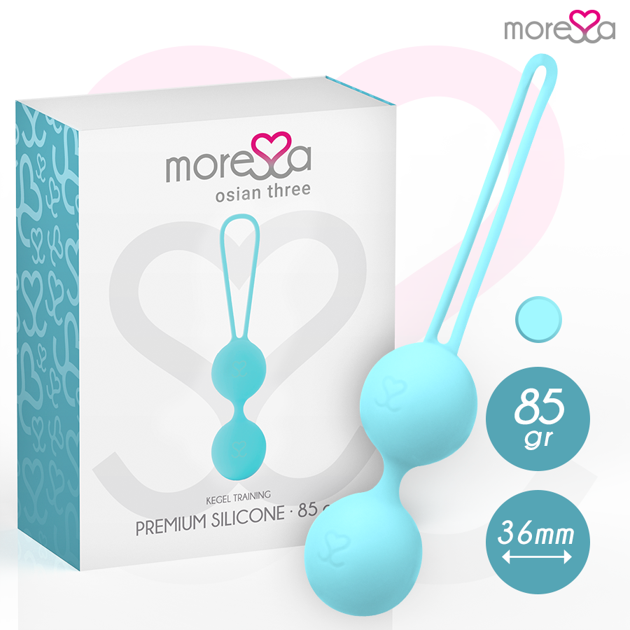 Osian Three Entrenamiento Suelo Pelvico 85 Gr Premium Silicona Turquesa