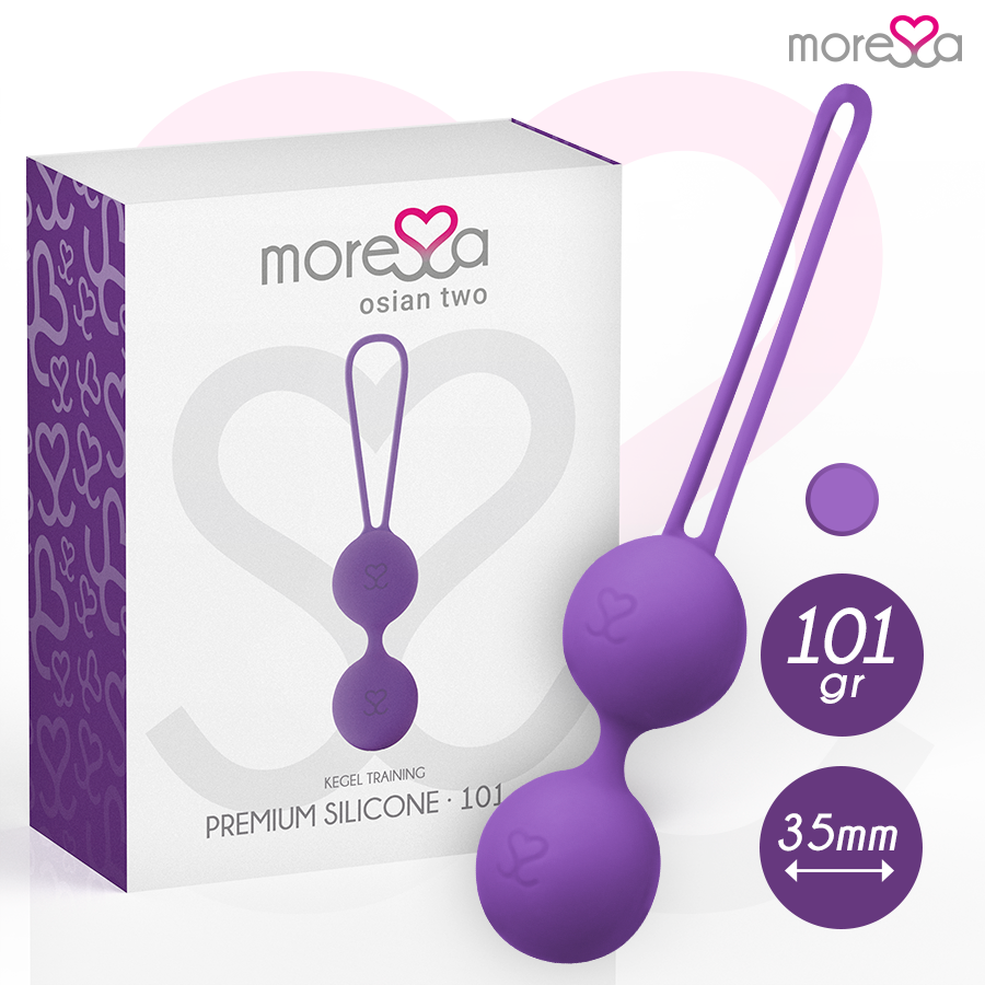 Osian Two Entrenamiento Suelo Pelvico 101Gr Premium Silicona Lila