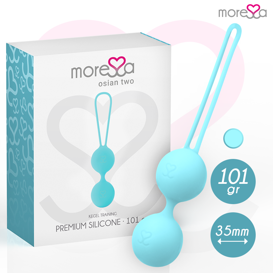 Osian Two Entrenamiento Suelo Pelvico 101Gr Premium Silicona Turquesa