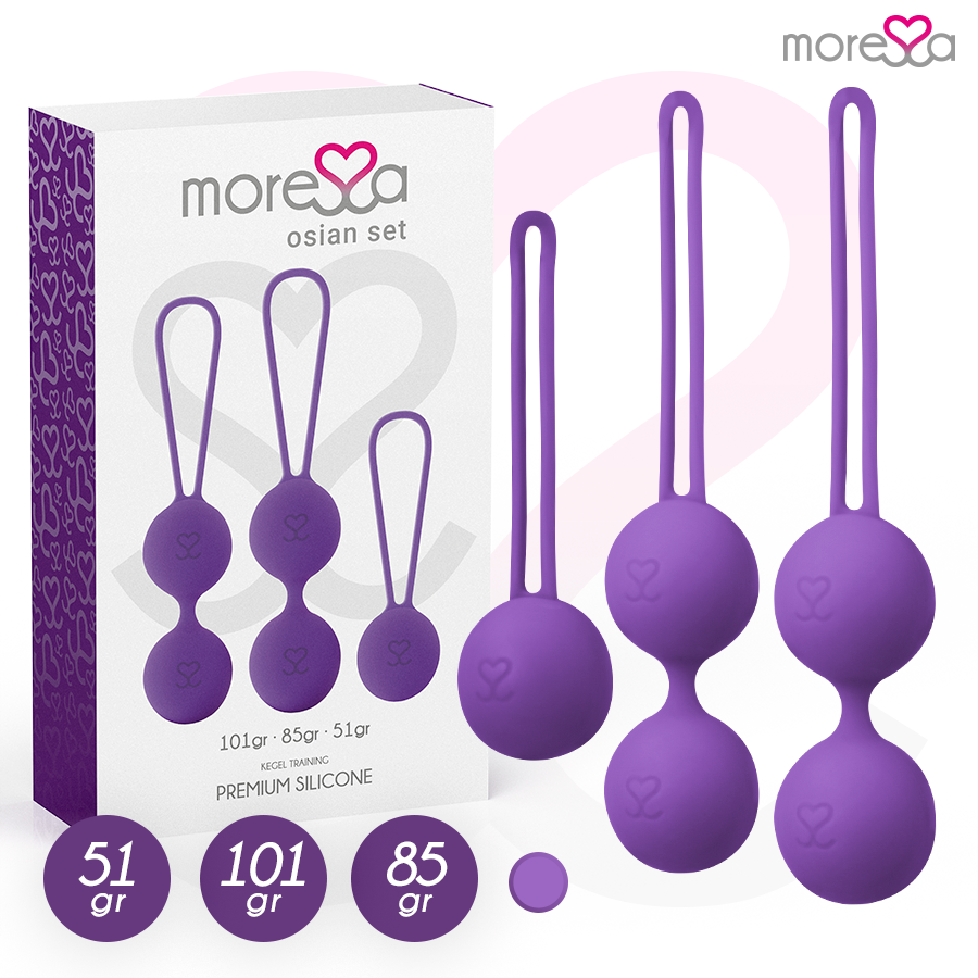 Osian Set Osian One; 51 Gr / Osian Two; 101 Gr / Osian Three 85 Gr Premium Silicona Lila
