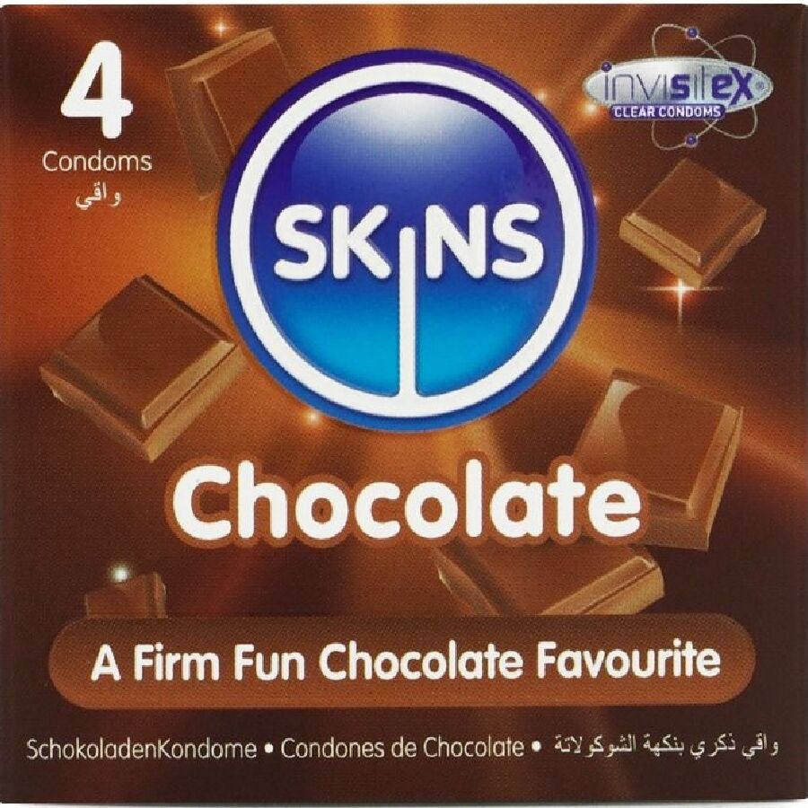 Preservativos Premium Sabor Chocolate Pack 4