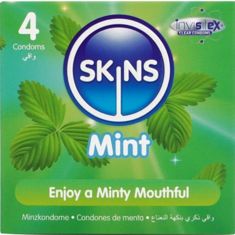 Preservativos Premium Sabor Menta Pack 4