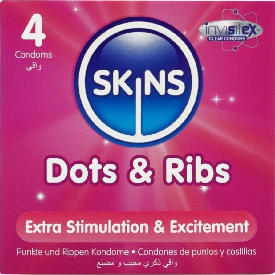 Dots & Ribs Preservativos Premium Pack 4