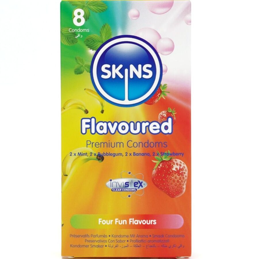 Multi Sabores Preservativos Premium Pack 8