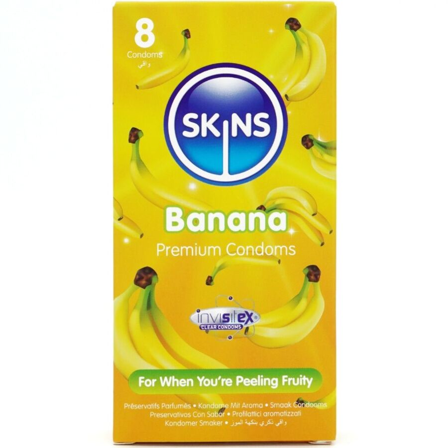Preservativos Premium Sabor Plátano Pack 8