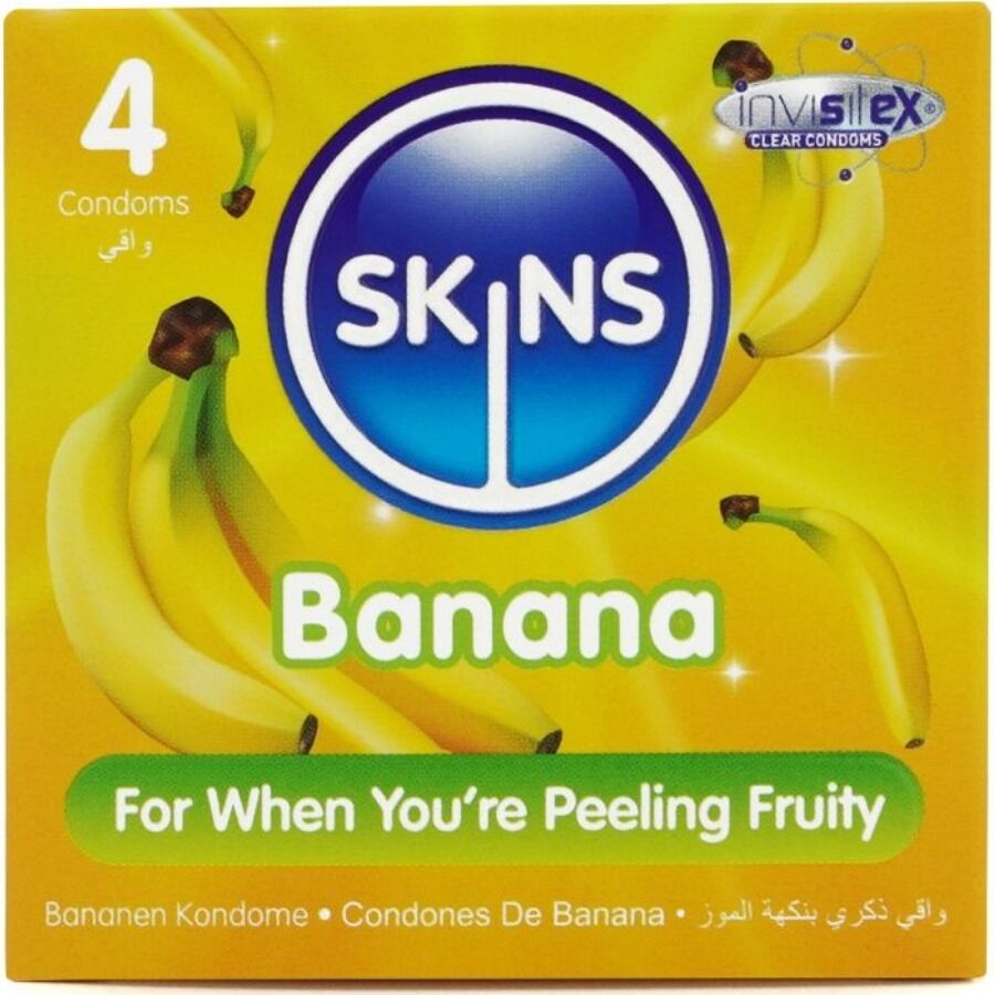 Preservativos Premium Sabor Plátano Pack 4