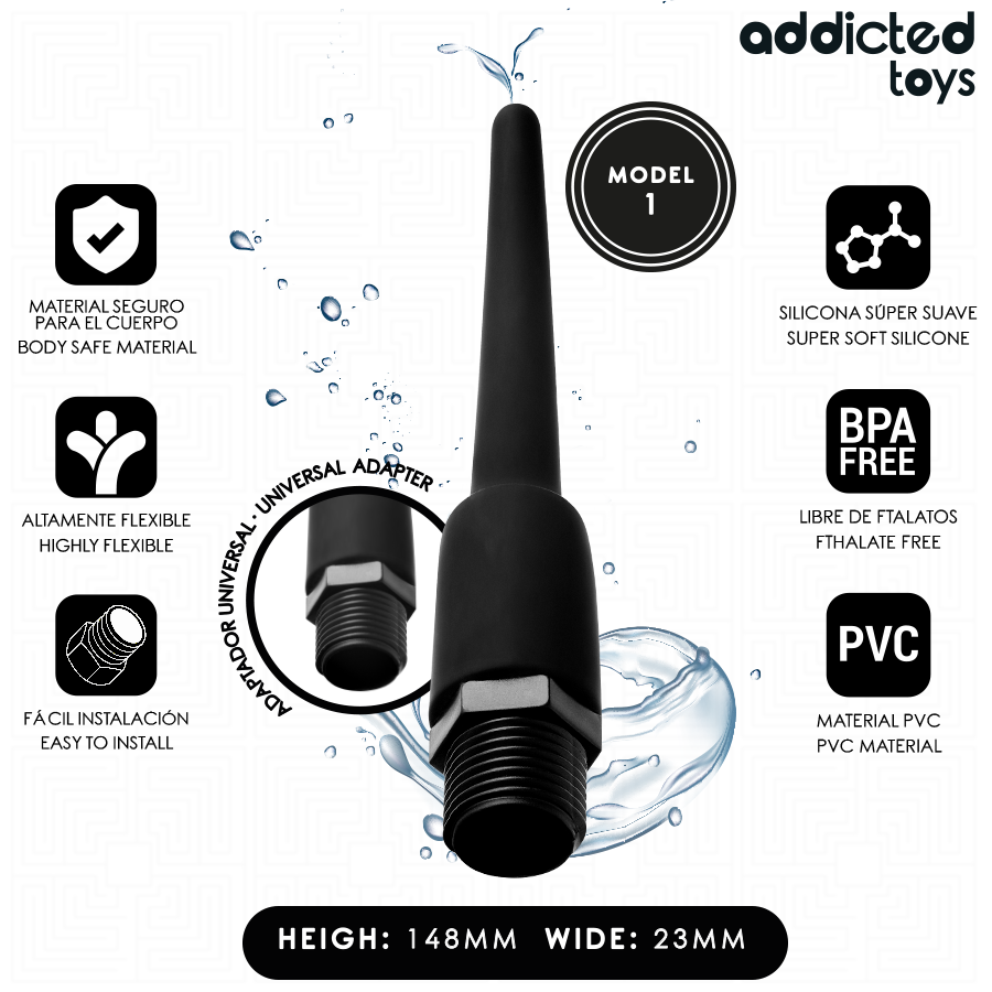 Limpiador Anal Con Adaptador Universal Modelo 1