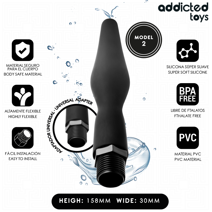 Limpiador Anal Con Adaptador Universal Modelo 2