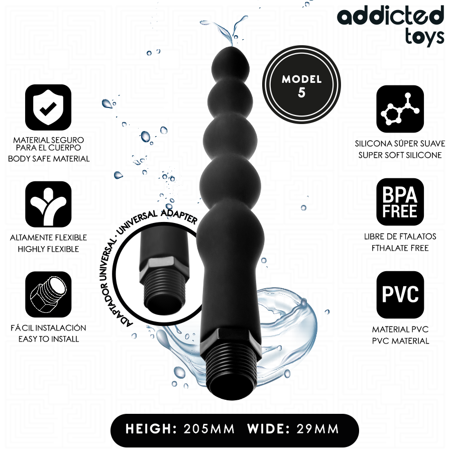 Limpiador Anal Con Adaptador Universal Modelo 5