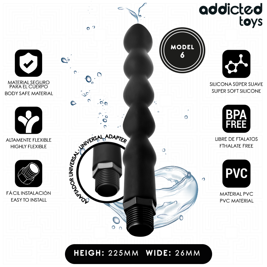 Limpiador Anal Con Adaptador Universal Modelo 6