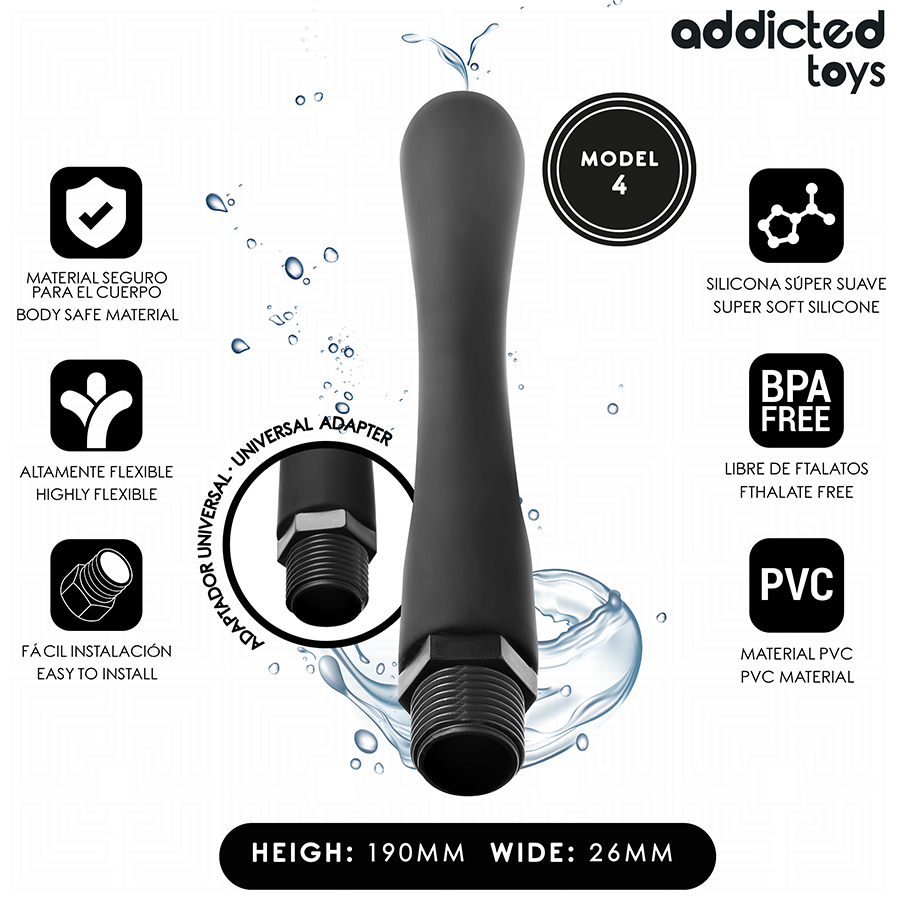Limpiador Anal Con Adaptador Universal Modelo 4