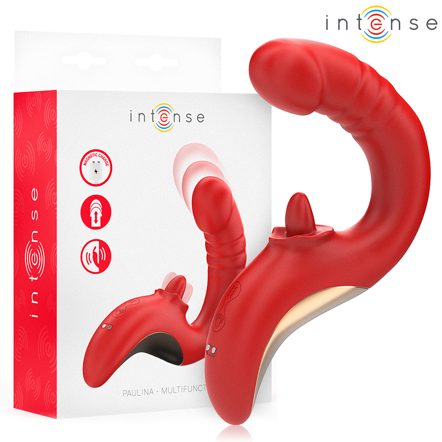 Paulina Vibrador & Estimulador En Forma De U Rojo