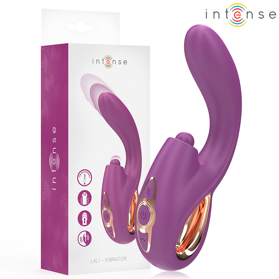 Lali Vibrador Punto G Multifunción Estimulación & Empuje & Vibración Morado